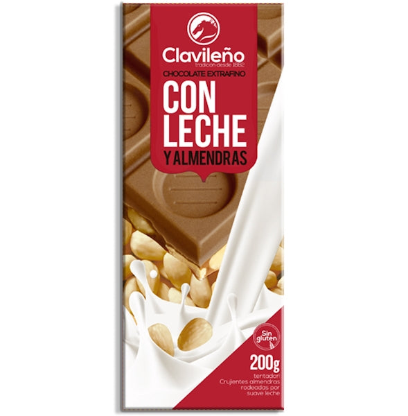 Chocolate con Leche y Almendras 200g - El Clavileño