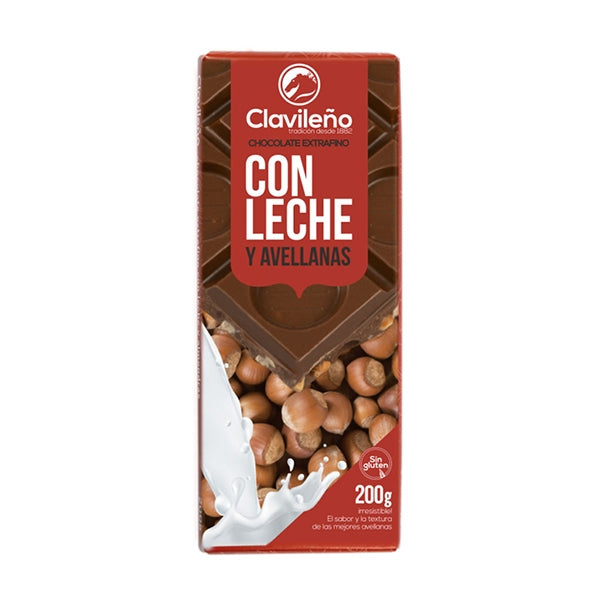 Chocolate con Leche y Avellanas 200g - El Clavileño