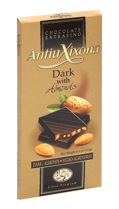 Chocolate Negro con Almendras Antiu Xixona Premium en Caja de 30 Unidades