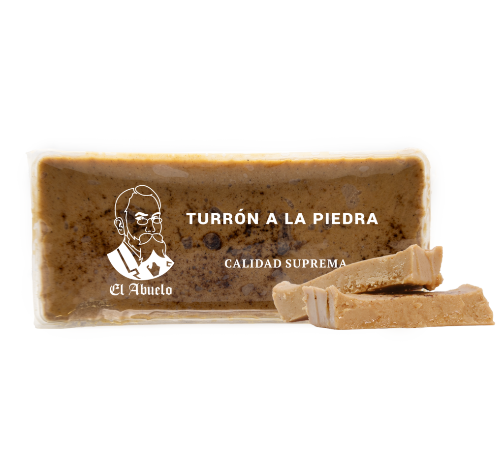 Turrón a la piedra tradicional El Abuelo 300 gramos, imagen original del fabricante