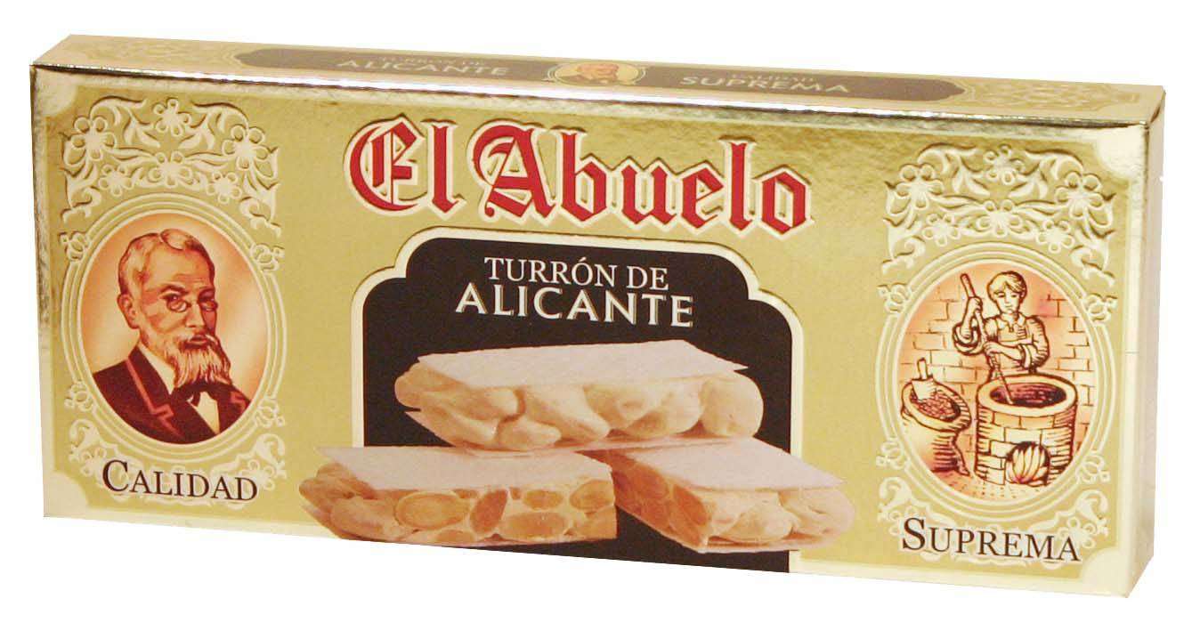 Turrón Imperial sin azúcares añadidos, tableta dura de 200 grs.