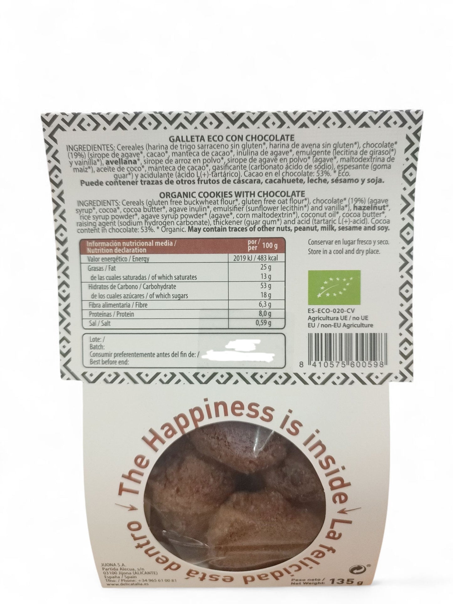 Cookies Chips Chocolate Eco Orgánico
