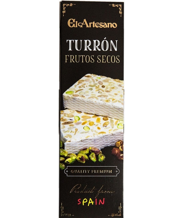 Turrón de Frutos Secos en barritas de 70 gr. - El Artesano