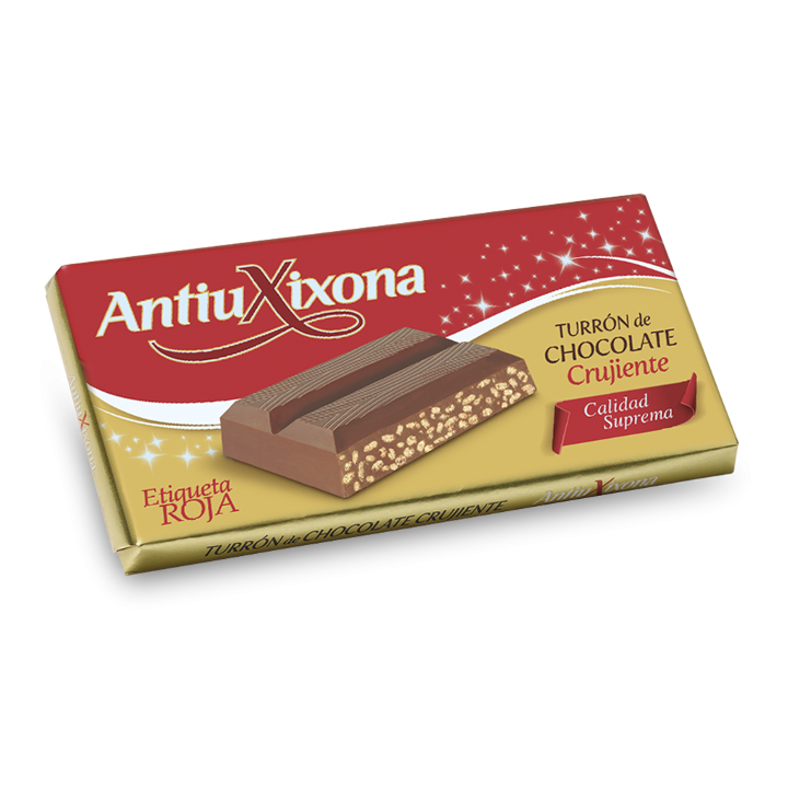 Turrón de Chocolate Crujiente Antiu Xixona Calidad Suprema 200g