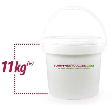 Topping de Turrón blando Jijona líquido en crema, bote de 1 Kg - Ideal para postres, crepes, yogurts
