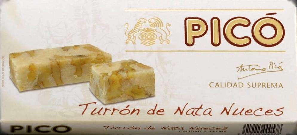 Caja de 12 unidades de Turrón de Natanueces Pico 200grs