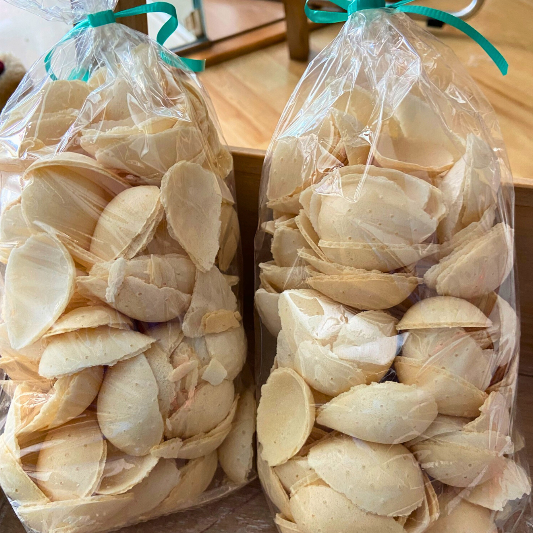 Oblea para hacer almendritas rellenas de turrón o chocolate, 100g. Cascarilla Do It Yourself