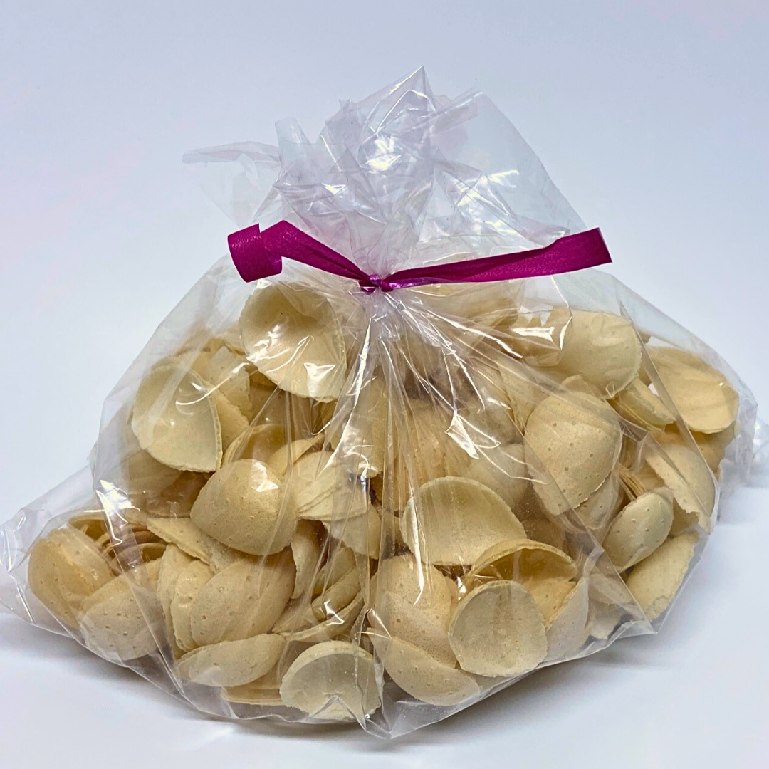 Oblea para hacer almendritas rellenas de turrón o chocolate, 100g. Cascarilla Do It Yourself