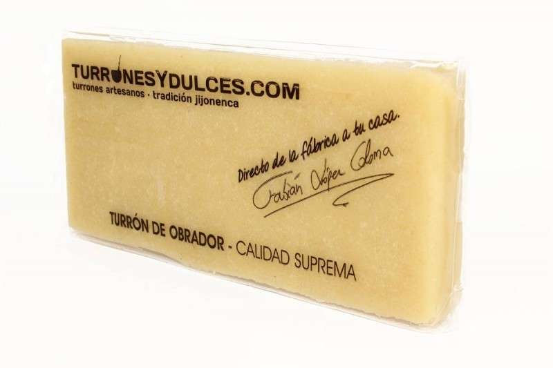 urrón de mazapán o turrón de nieve 300 gramos