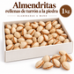 Almendritas rellenas de turrón a la piedra, caja blanca de 1 kg, texto fuera de la caja