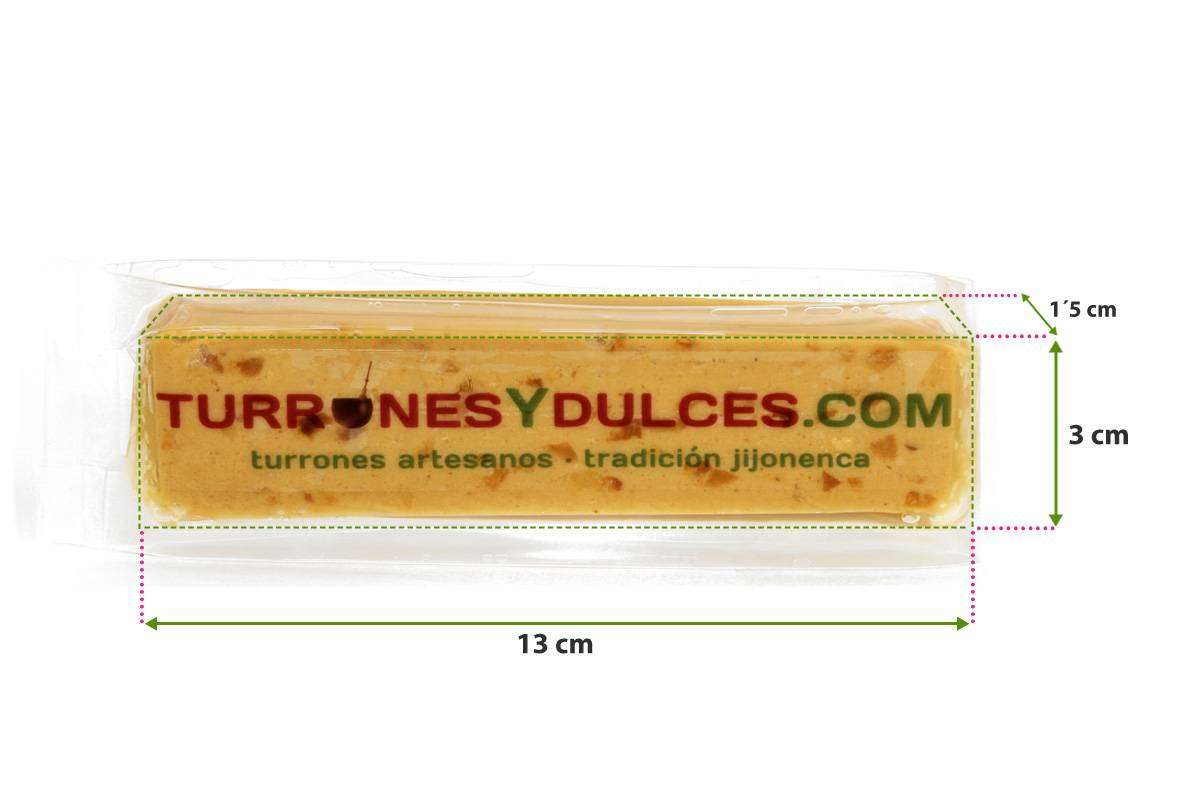 Porciones 50 gramos de Turrón Individual de Jijona artesano