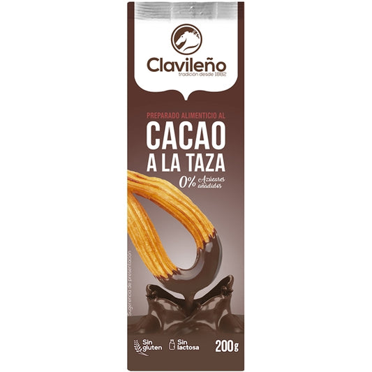 Preparado Cacao en Polvo Sin Azúcares Añadidos 200g - Chocolates Clavileño