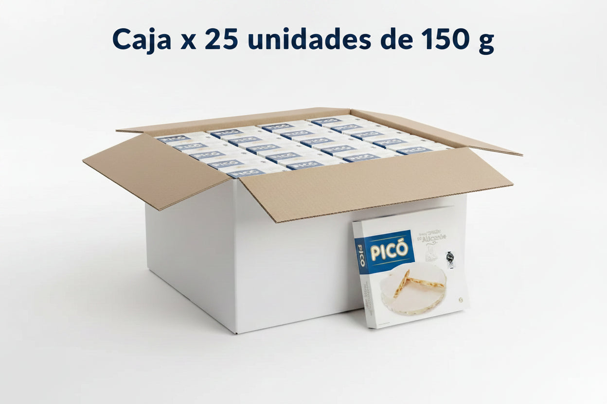 caja de 25 unidades de torta de turron Alicante