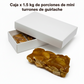 caja de porciones de turrón de guirlache de 20 gramos