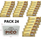 CAJA DE 24 UNIADES DE TURRON DE CHOCOLATE CRUJIENTE PICO 200 GRS