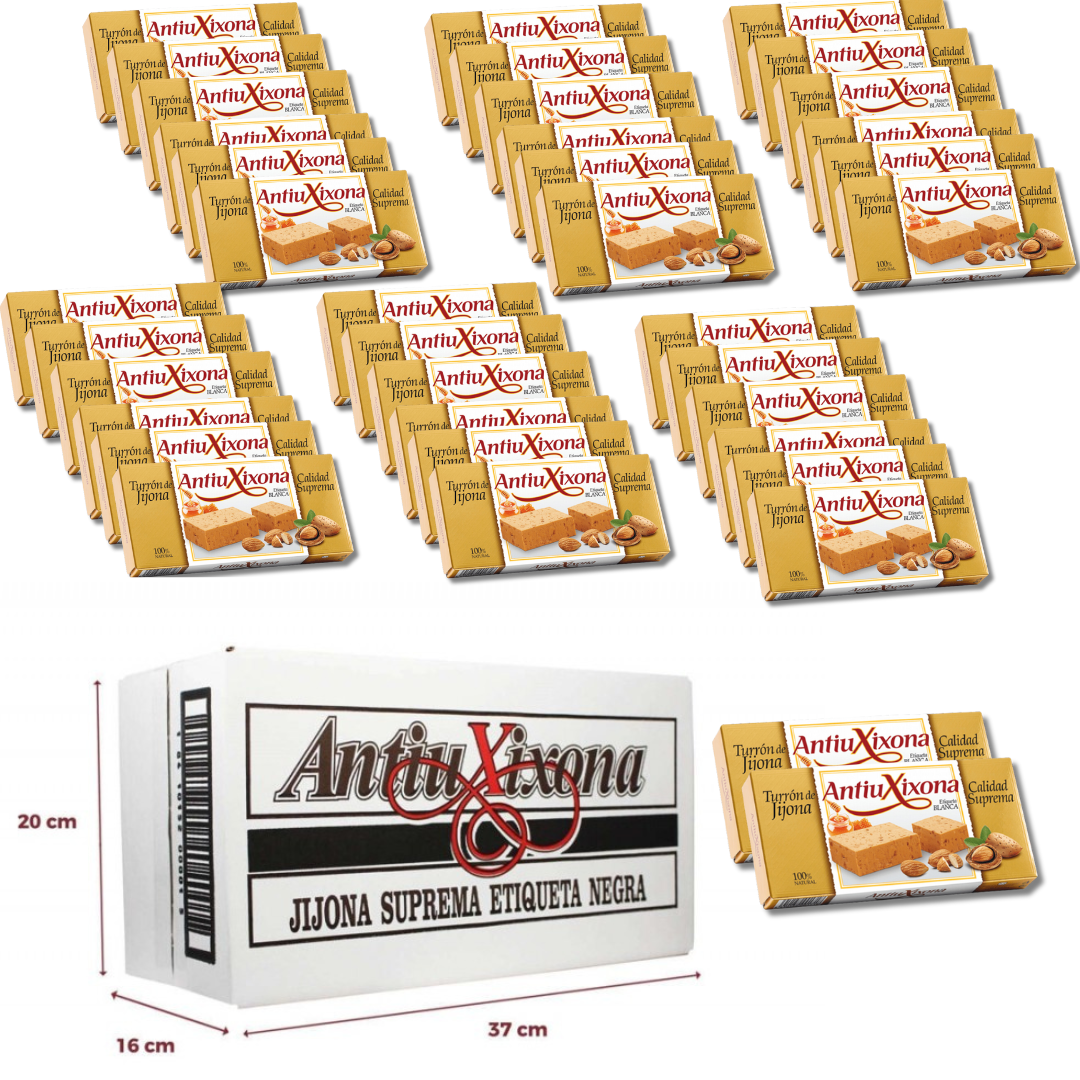 Turrón de Jijona (blando) Antiu Xixona Etiqueta Blanca