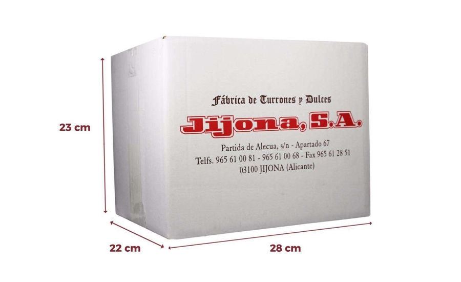 Caja con 24 unidades de turrones de Alicante duro marca El Abuelo