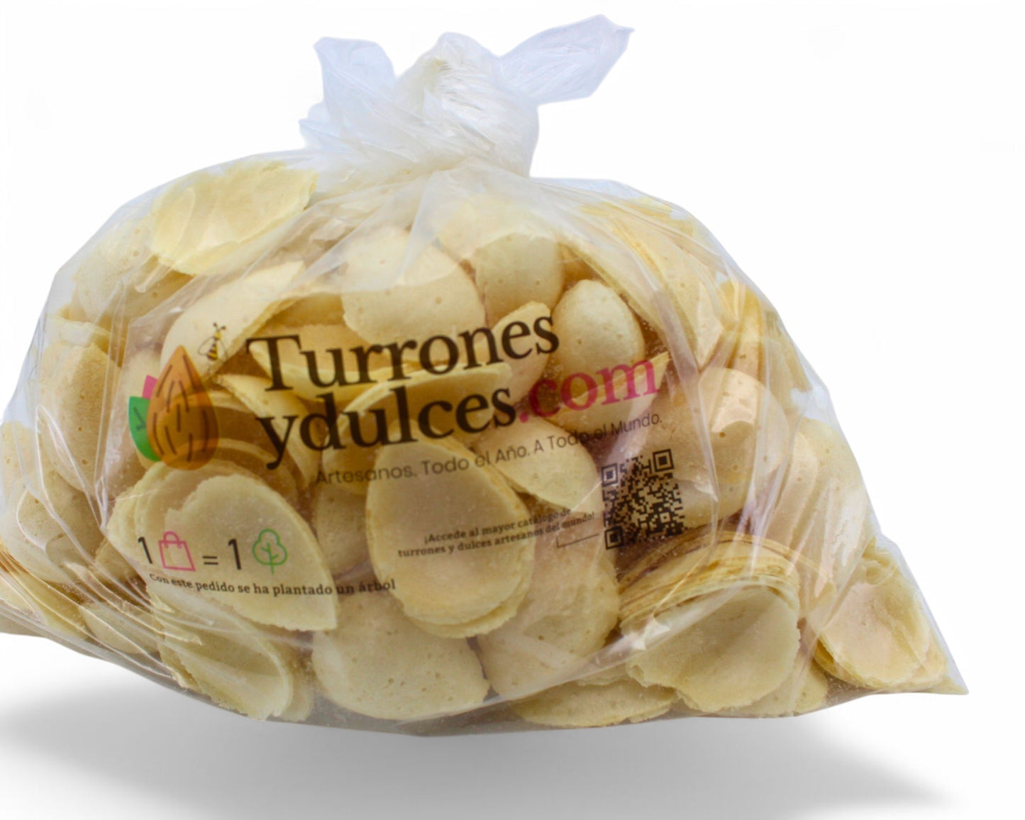 Oblea para hacer almendritas rellenas de turrón o chocolate, 100g. Cascarilla Do It Yourself