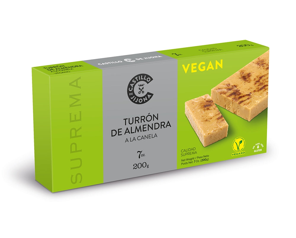 Turrón de Almendra a la Canela Vegano
