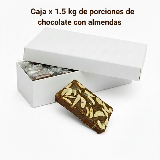 miniturron de chocolate con almendra