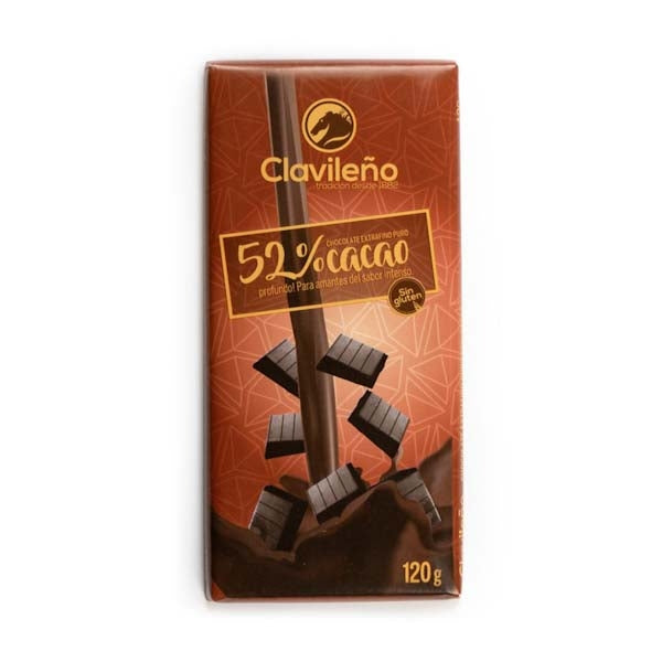 Chocolate Negro 52% Cacao 100g - El Clavileño