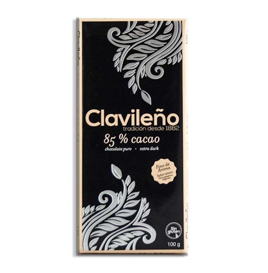 Chocolate Negro 85% Cacao 100g - El Clavileño