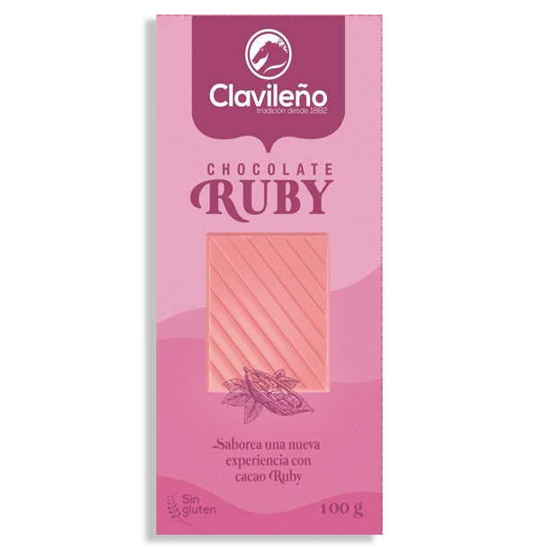 Chocolate Ruby Rosa - 100g - marca El Clavileño