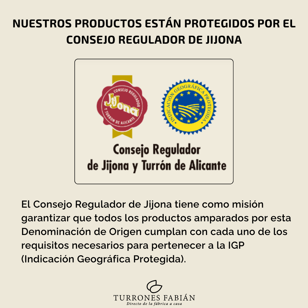 Turrón de Jijona Blando Turrones Fabián 300g - 64% Almendra Marcona | Denominación de Origen