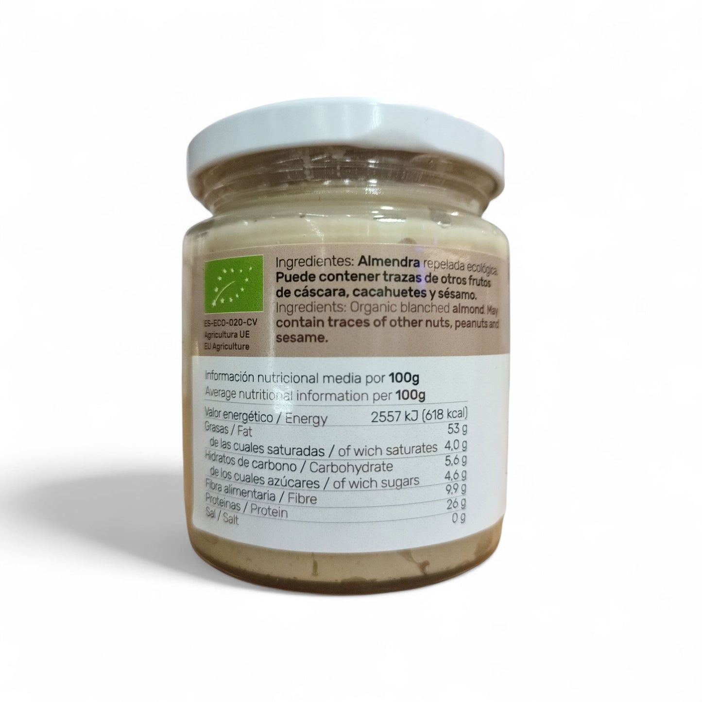 Crema de Almendra Ecológica BIO Delicatalia 225g