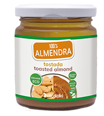Crema de Almendra Ecológica Tostada 225g, marca deliCatalia