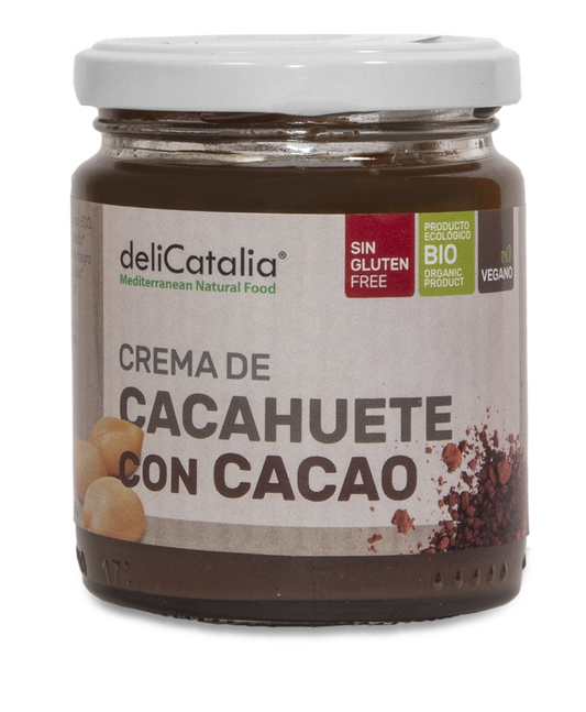 Crema de Cacahuete con Cacao 225g deliCatalia