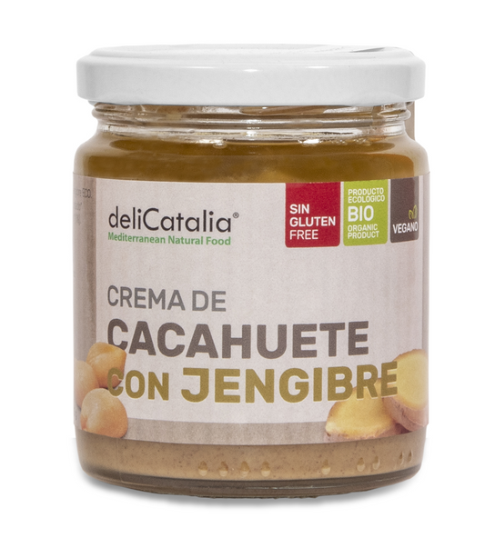Crema de Cacahuete con Jengibre 225g deliCatalia