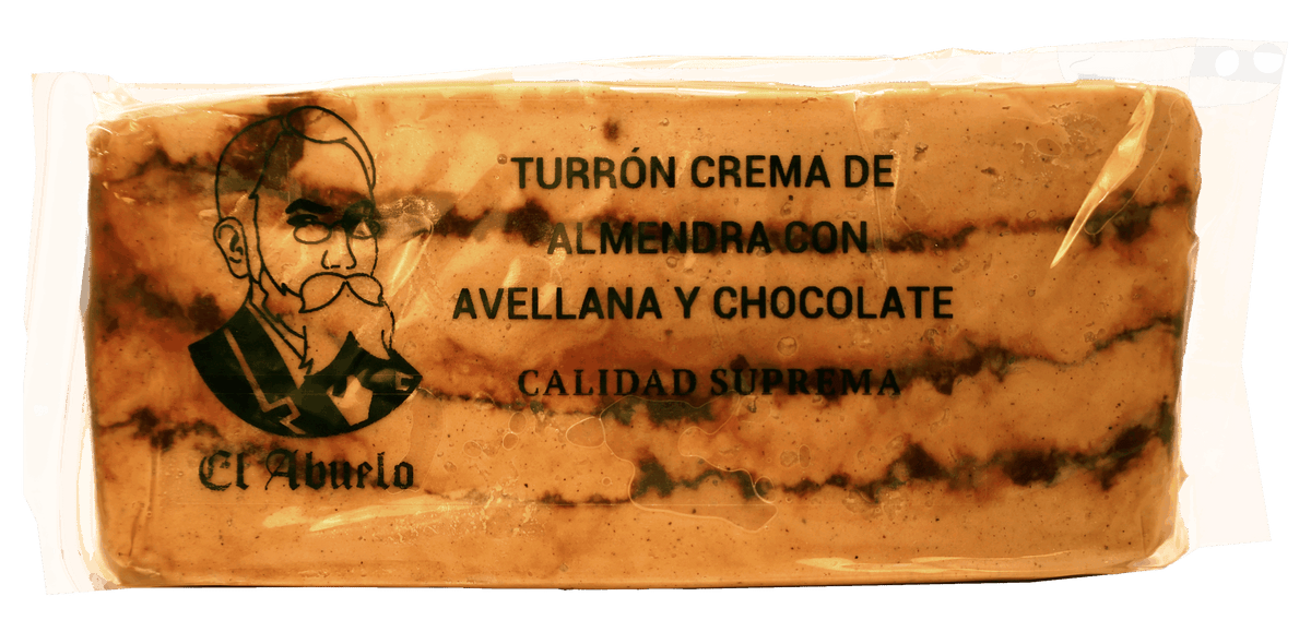 Turrón blando de chocolate y avellana El Abuelo 300 g