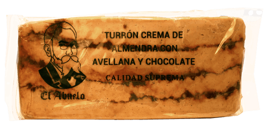 Turrón blando de chocolate y avellana El Abuelo 300 g