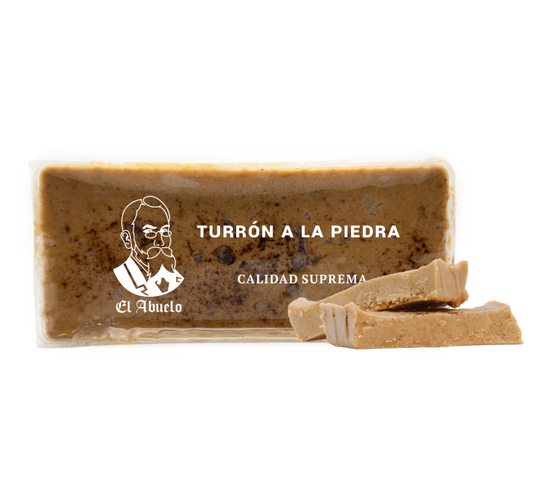 Turrón a la piedra tradicional El Abuelo 300 gramos, imagen original del fabricante