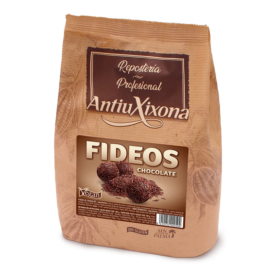 Fideos o virutas de Chocolate, bolsa 1KG - Marca Antiu Xixona