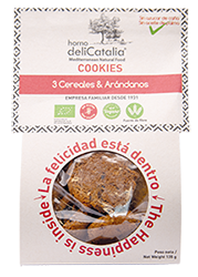 Cookies de 3 Cereales & Arándanos Eco Orgánico