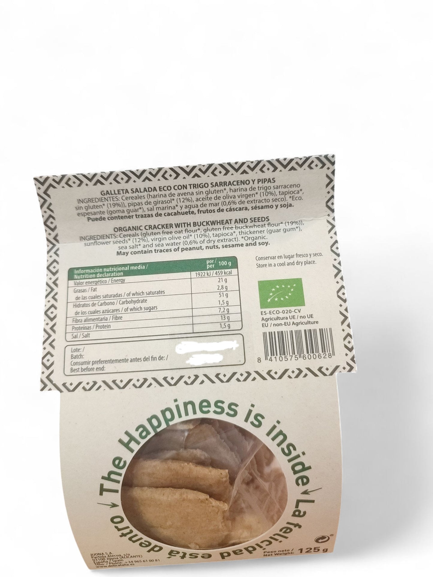 Cracker de Trigo Sarraceno y Pipas Eco Orgánico