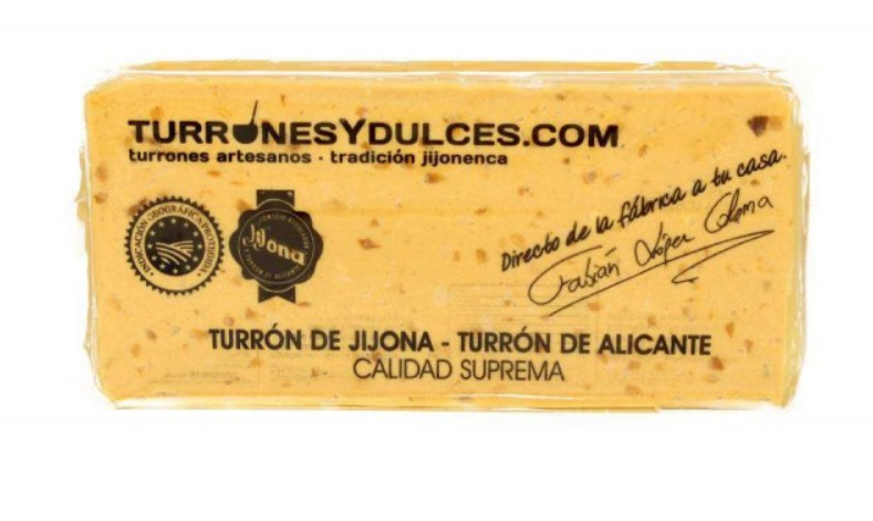 Turrón Artesano Jijona (REFINADO) 300 gramos