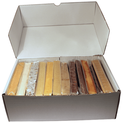 Caja diez turrones más regalo blandos y duros