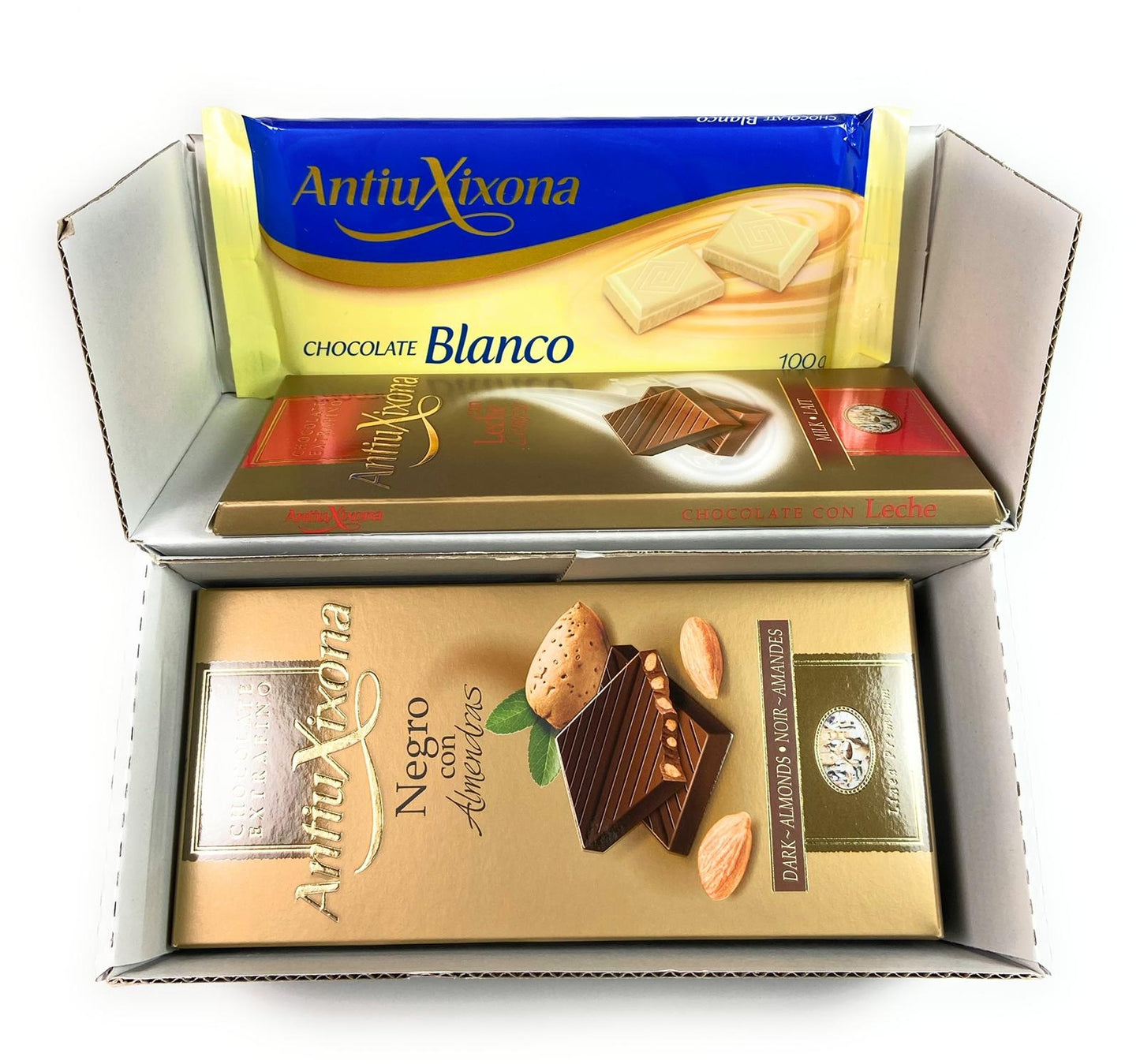 Lote 7 Chocolates de la marca Antiu Xixona - Calidad Premium Extrafino