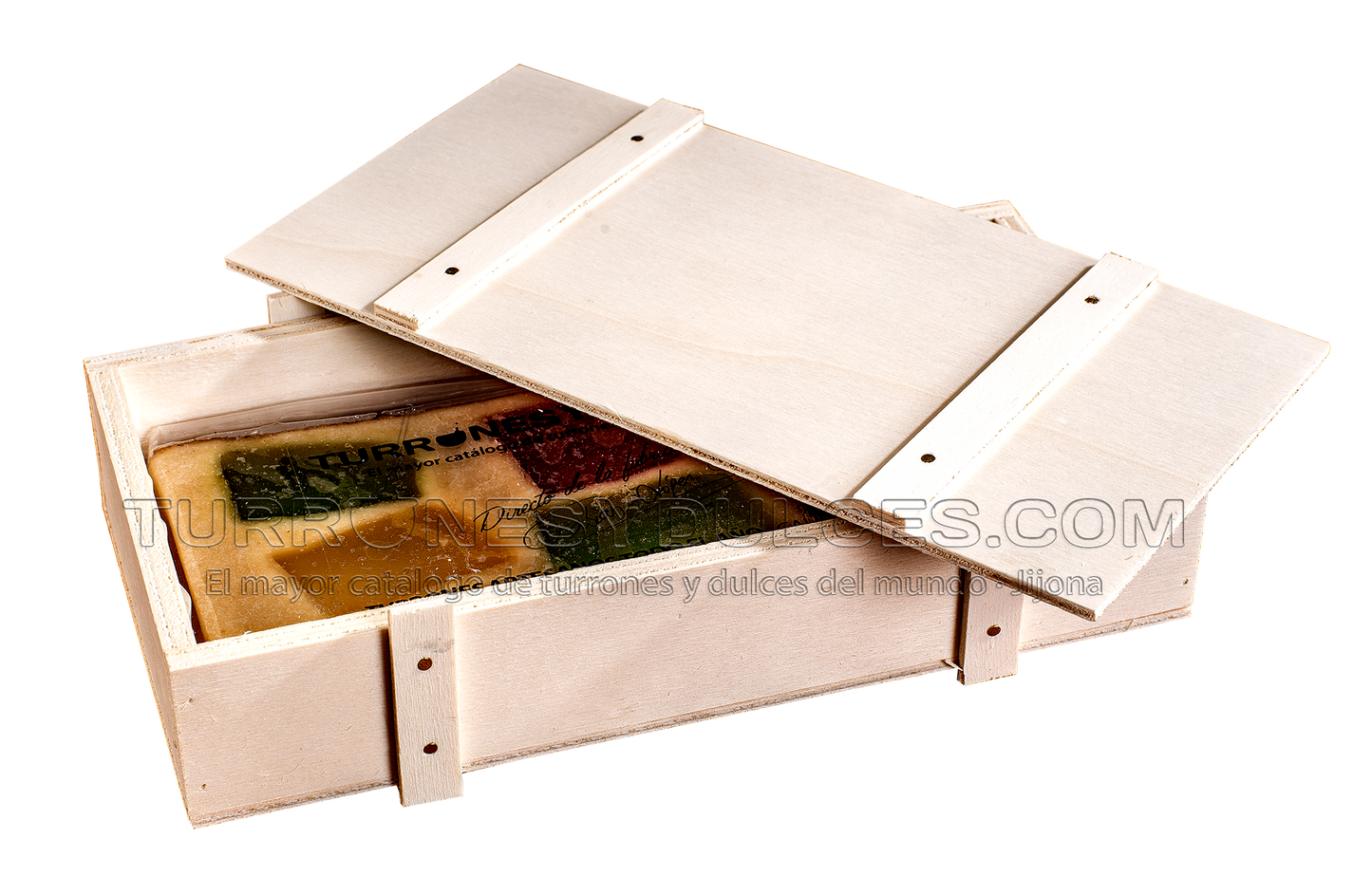 Caja de Madera para hacer Turrón y chocolates