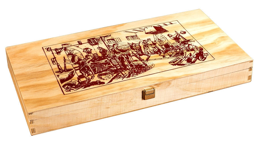Caja Madera Turrones con tapa formato estuche