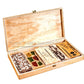 Caja Madera con Tapa para 5 Turrones