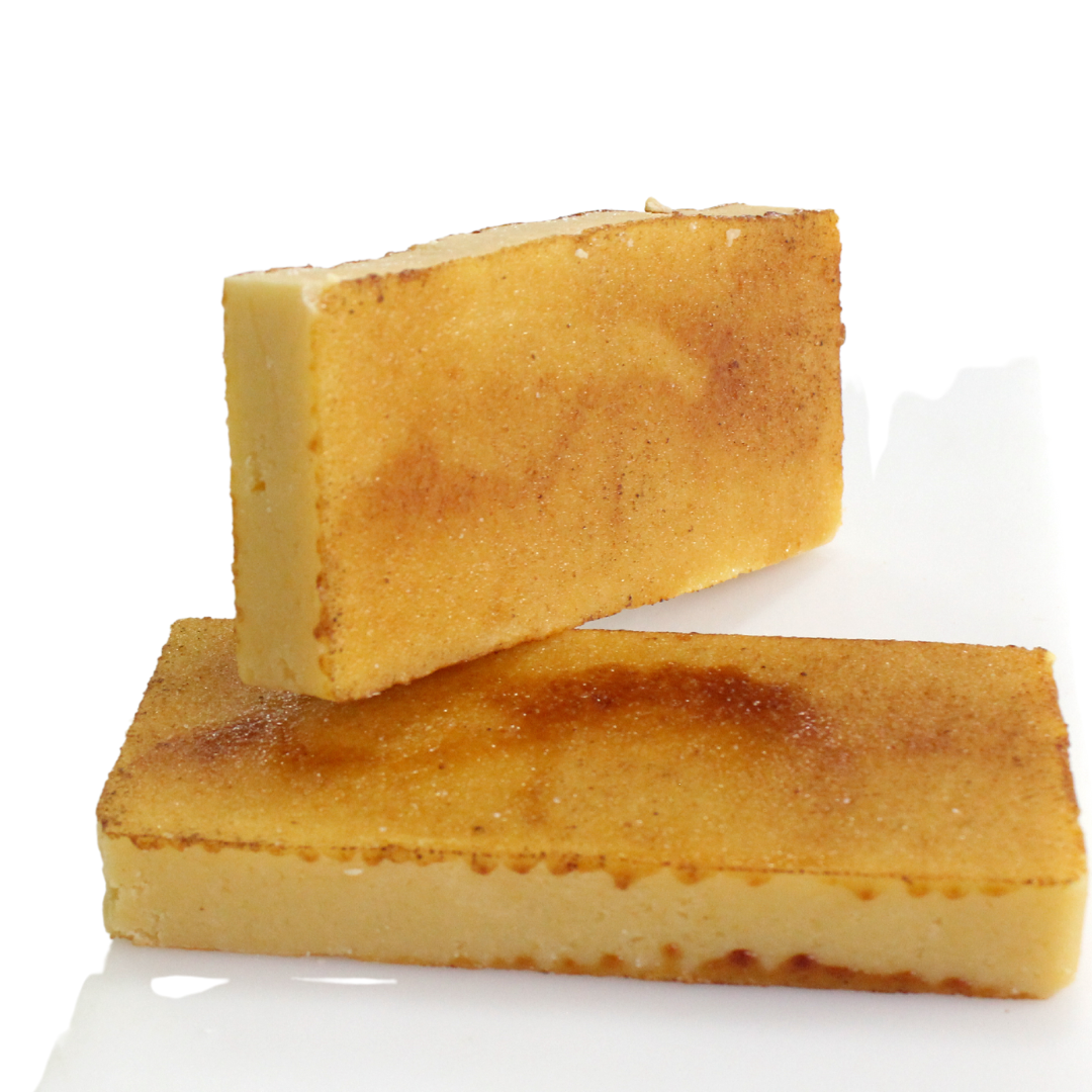 porción de mini turrón de yema tostada