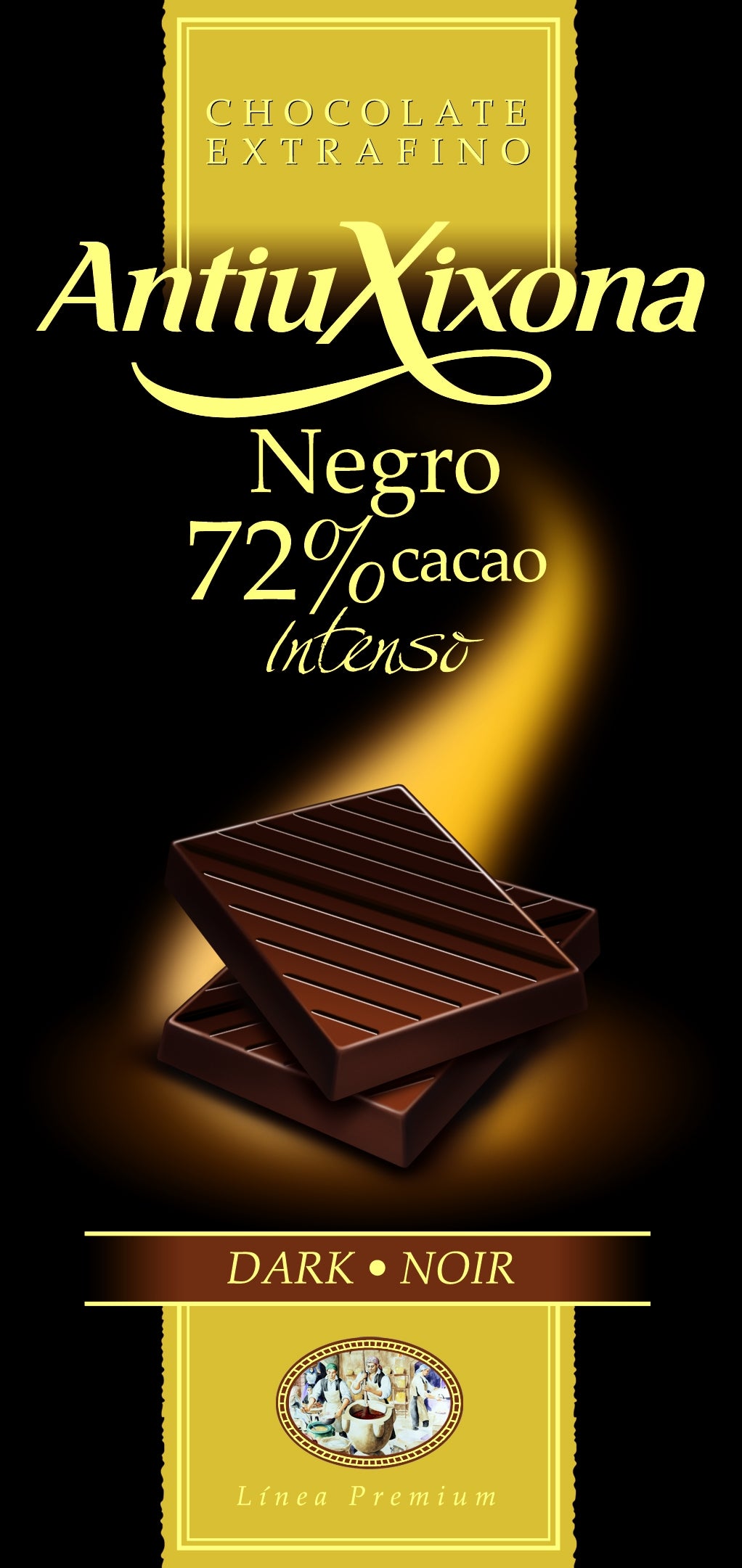 Chocolate Negro 72% cacao Mercadona