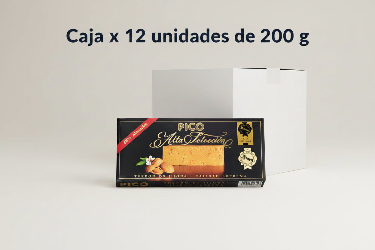 pack de 12 turrones de jijona alta seleccion marca pico