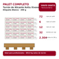 Palet de Turrón de Alicante Antiu Xixona Etiqueta Blanca 200 g con 2.304 tabletas, 72 cajas y envío gratis a Península Ibérica