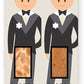 Porciones para bodas homosexuales hombres