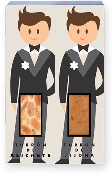 Porciones para bodas homosexuales hombres